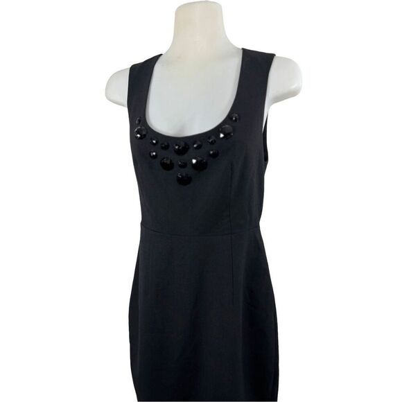 Express Black Sleeveless Cocktail Dress Size‎ 4 Party Date Night LBD Jeweled - Picture 5 of 11